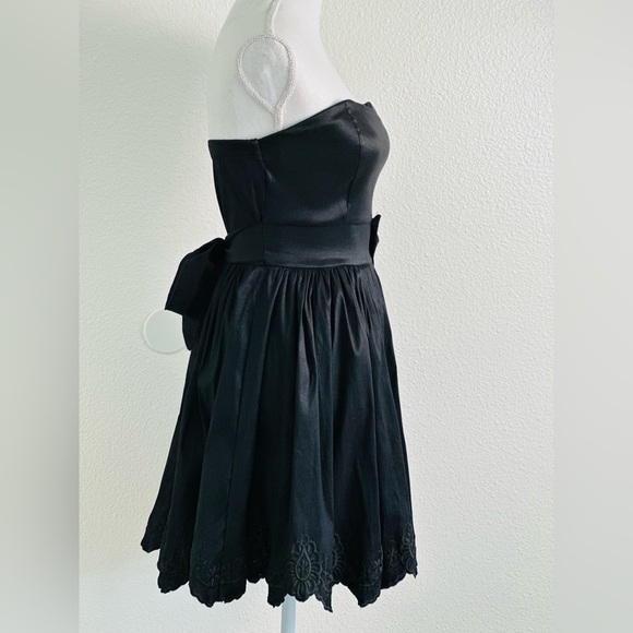 Vintage Elegant Black Strapless Formal Dress Size Large - Picture 3 of 11